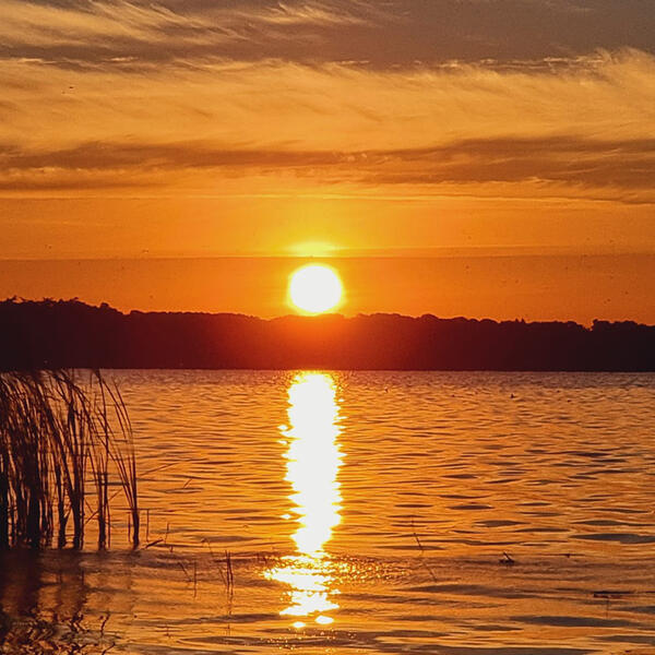 Sonnenuntergang am Stettiner Haff