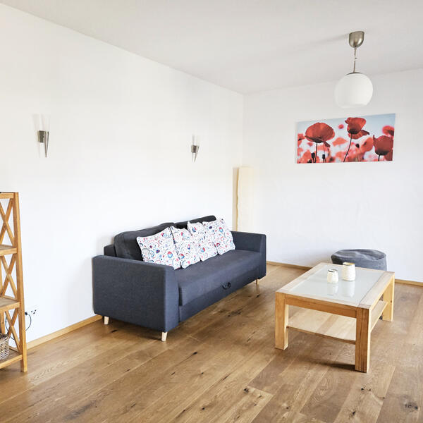 Wohnraum ebenfalls mit Moselblick