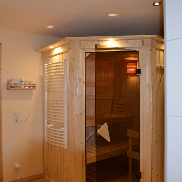 Bad mit Sauna 2 WB und 2 Duschen und WC