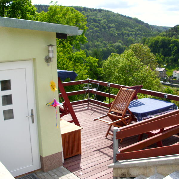Haus Panoramablick für 2 bis 4 Personen und 2 getr. Schlafzimmern.