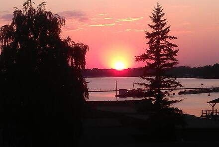 Blick von den Balkonen Haupthaus 1. Etage