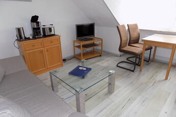 App. Dünenblick Wohnzimmer